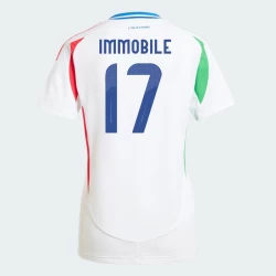 Dames Ciro Immobile #17 Italië Voetbalshirt EK 2024 Uittenue